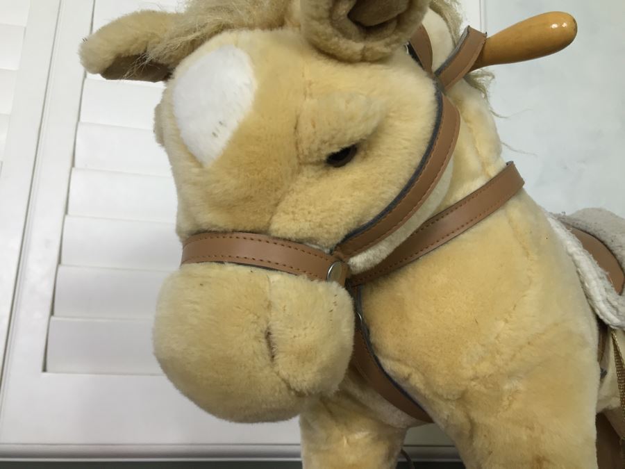 Chrisha Playful Plush Rocking Horse