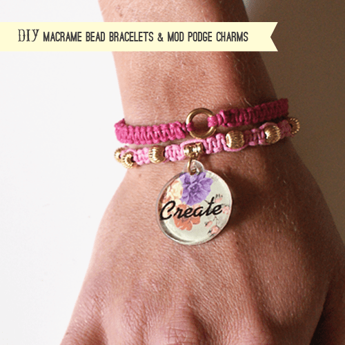Beaded Macrame Charm Bracelets Tutorial