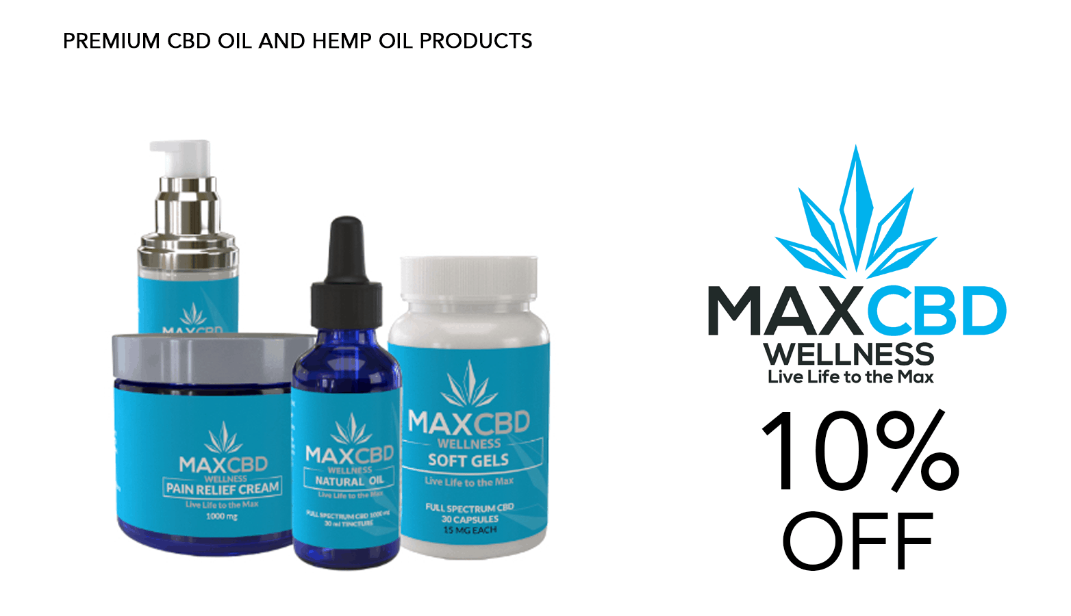 Get MaxCBD Wellness coupon codes! World Class CBD.