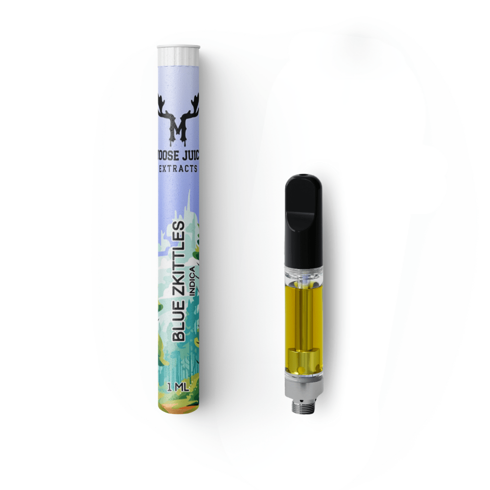 Moose Juice Extracts 1mL Cartridge Blue Zkittlez THC Distillate