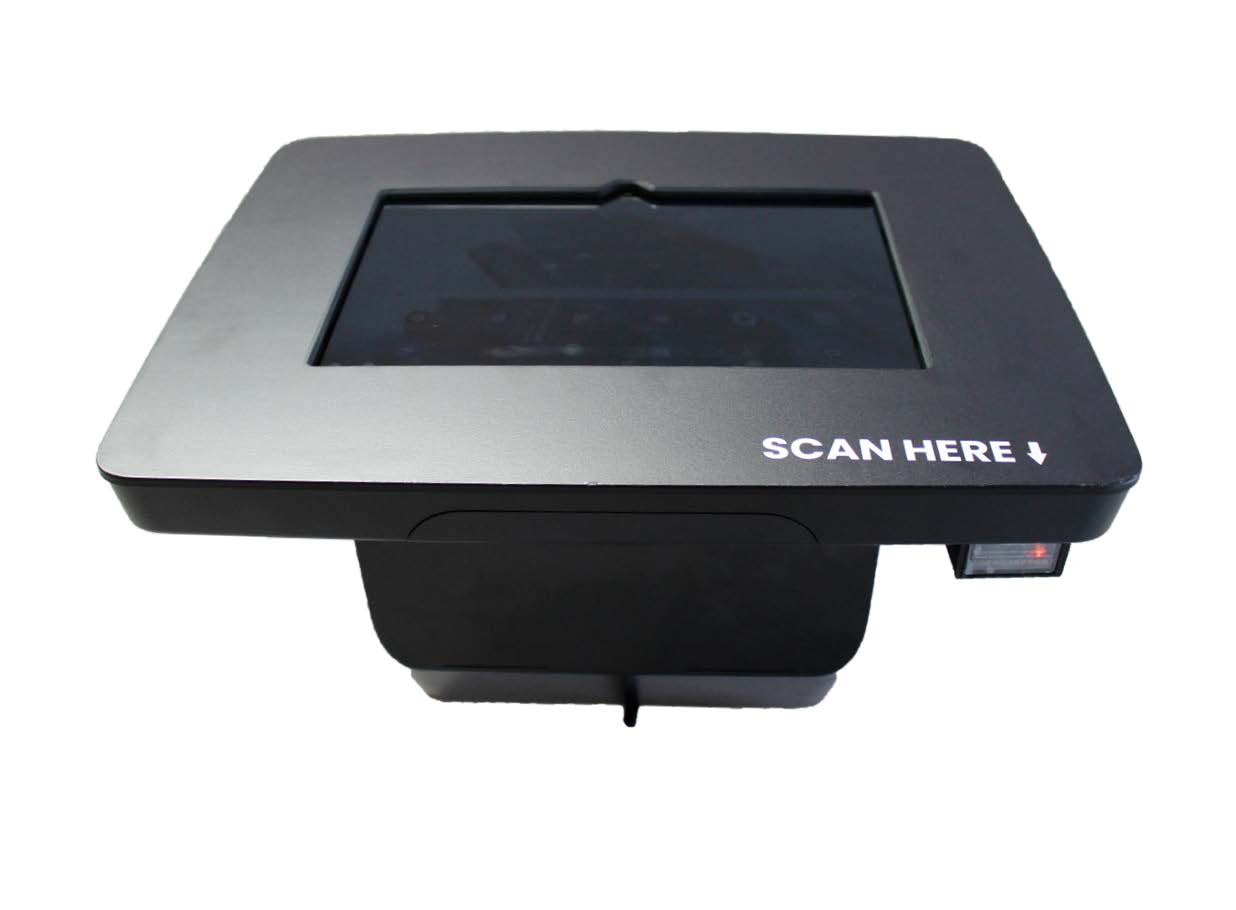 Saveo Mini Kiosk for Apple iPad and Android Tablets Saveo Scan