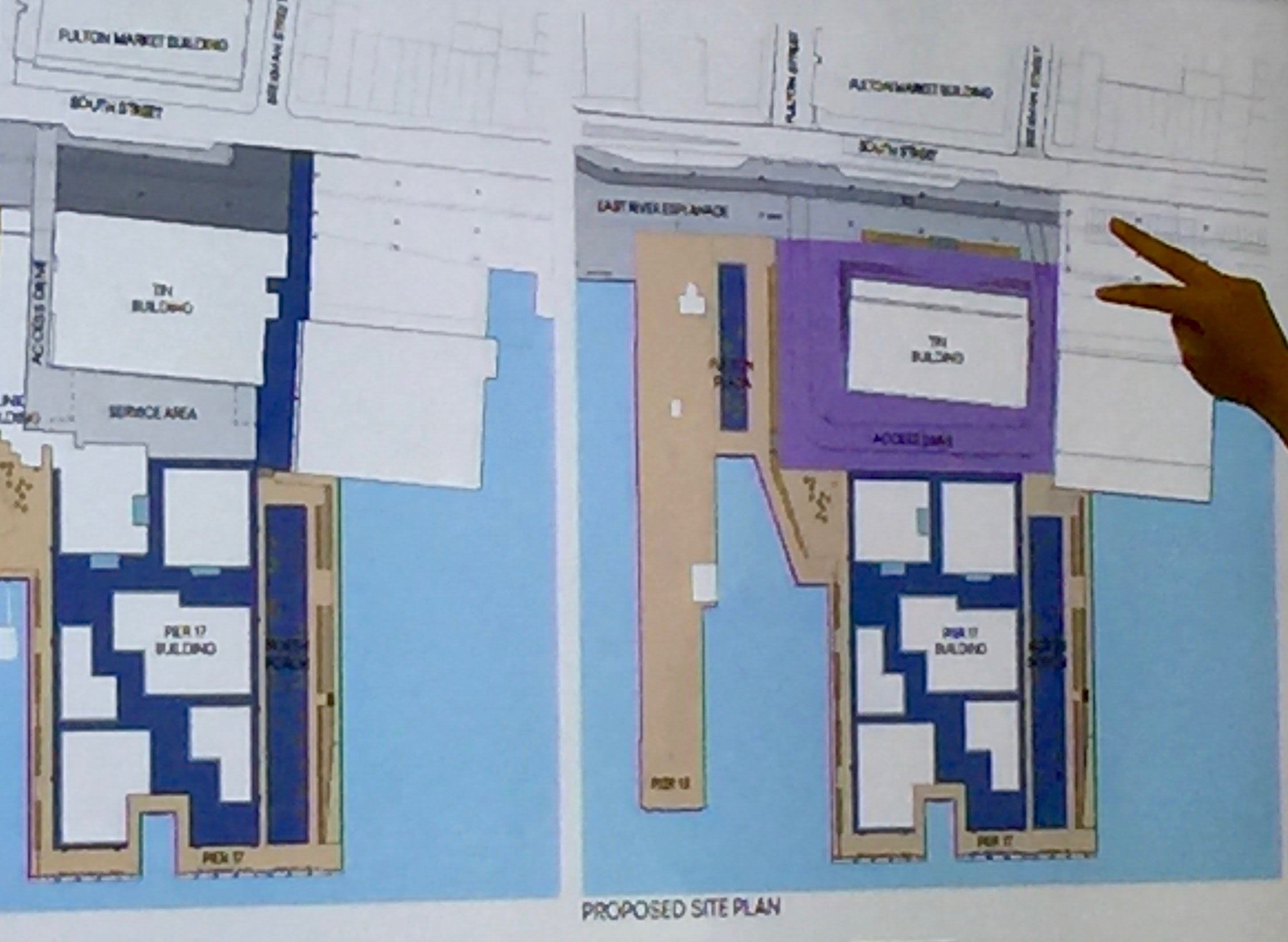 Howard Hughes Shrinks Tin Building, Clogs Beekman Street with Trucks