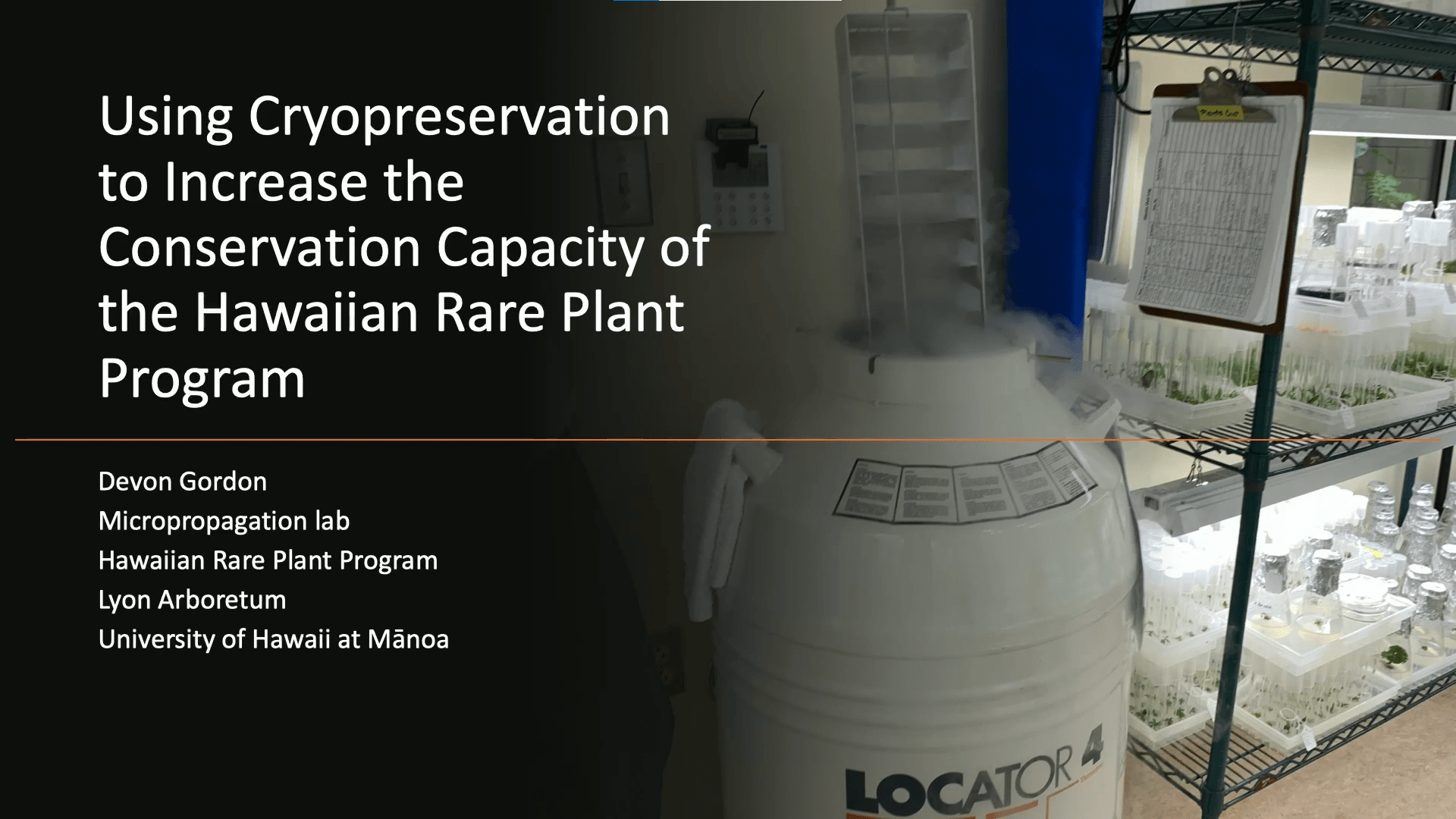 Using Cryopreservation to Increase the Conservation Capacity of the