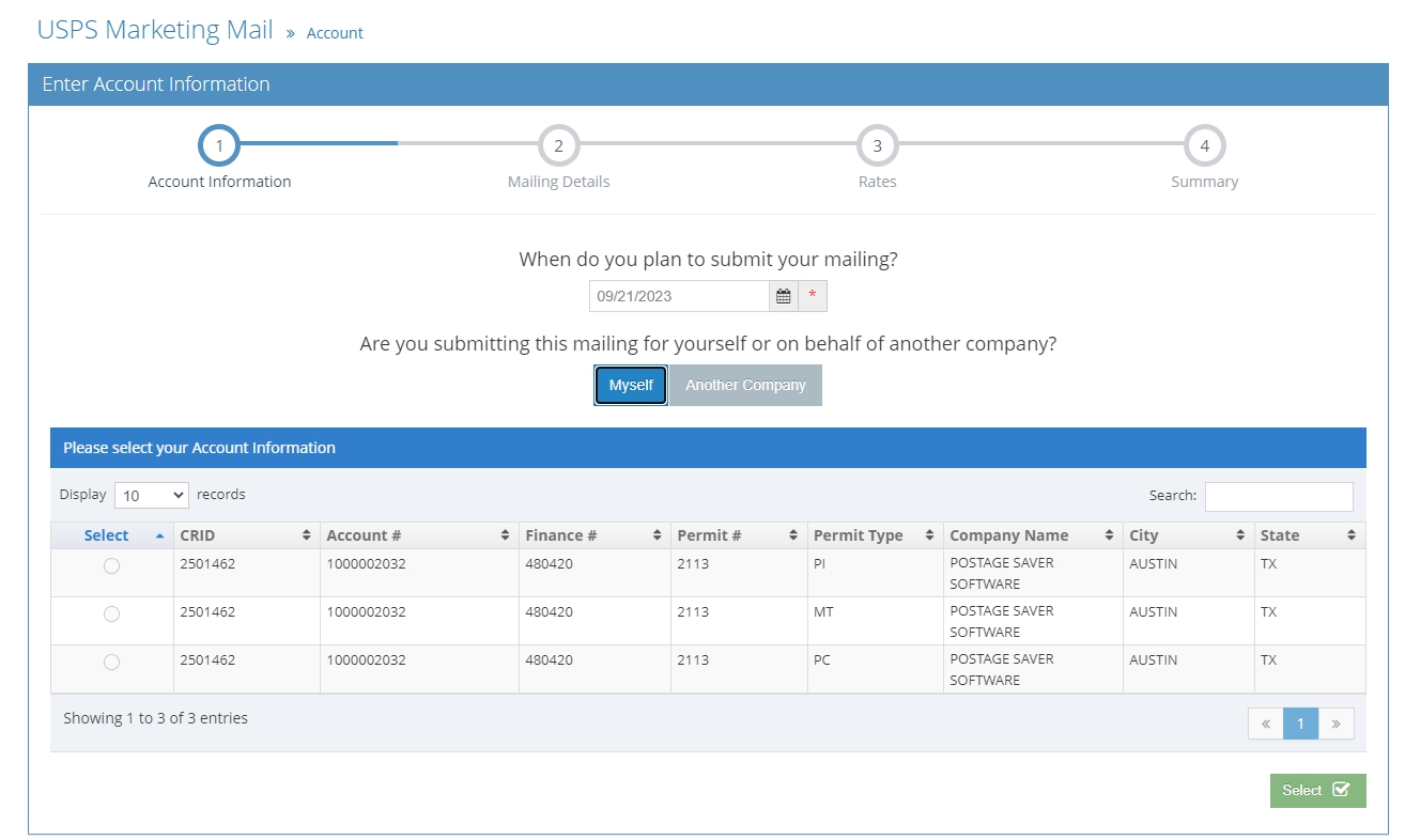 Stepbystep for using the USPS Postal Wizard