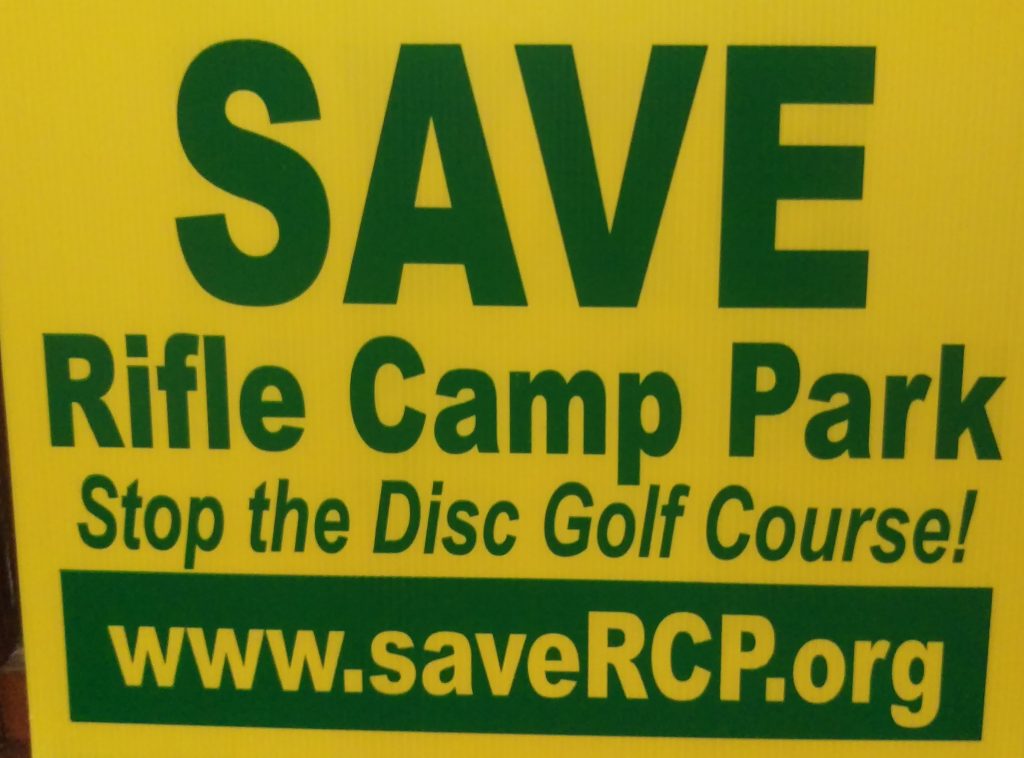 Request a Lawn Sign Save Rifle Camp Park!
