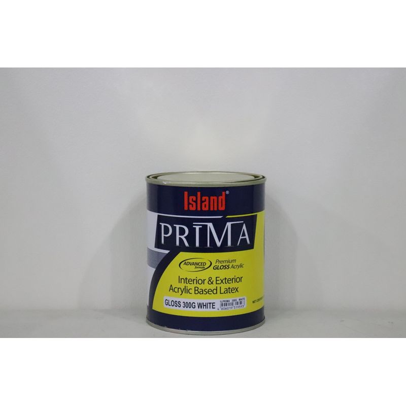 ISLAND PRIMA GLOSS 300G WHITE GAL Savers Depot Hardware Store, Home