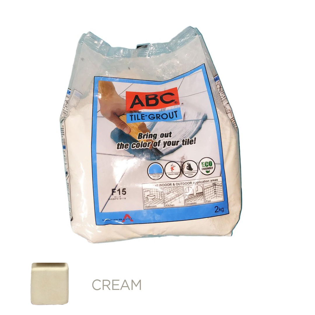 ABC TILE GROUT F16 2KG CREAM 10/1 Savers Depot Hardware Store, Home