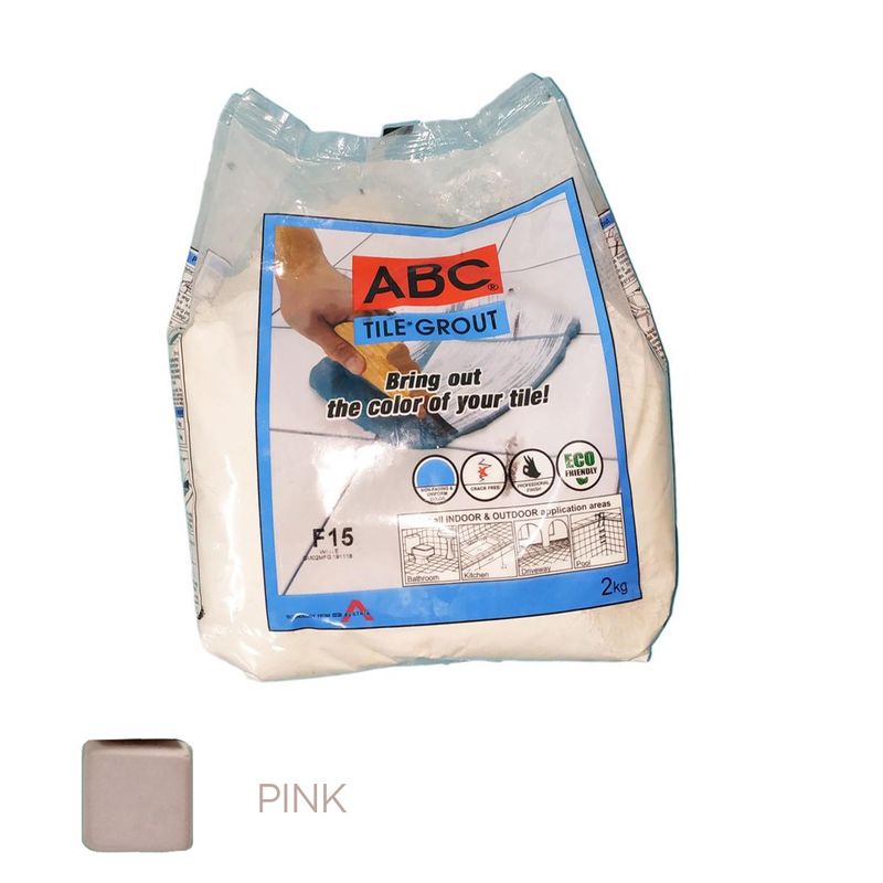 ABC TILE GROUT F24 2KG PINK 10/1 Savers Depot Hardware Store, Home