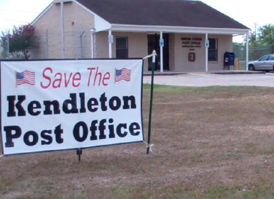 Kendleton, Texas Save the Post Office