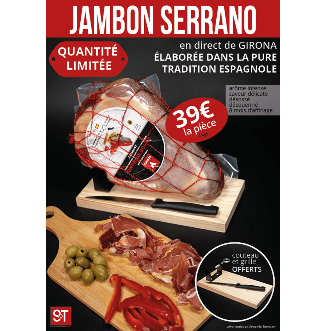 Jambon Serrano 2kgs Boutique Noël