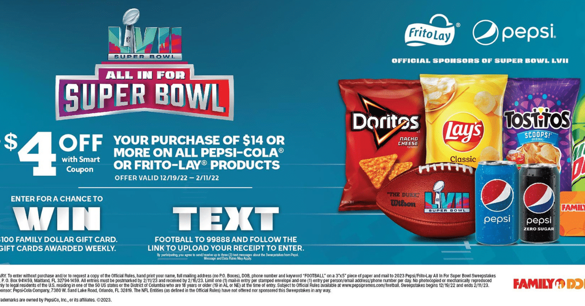 Participate & Win $4,000 In Family Dollar Gift Cards & Free Frito Lay