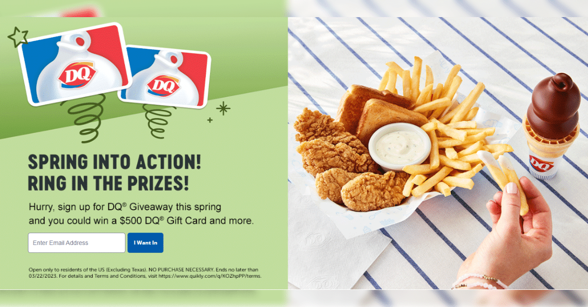 Win Dairy Queen Gift Cards + FREE COUPONS Savewall