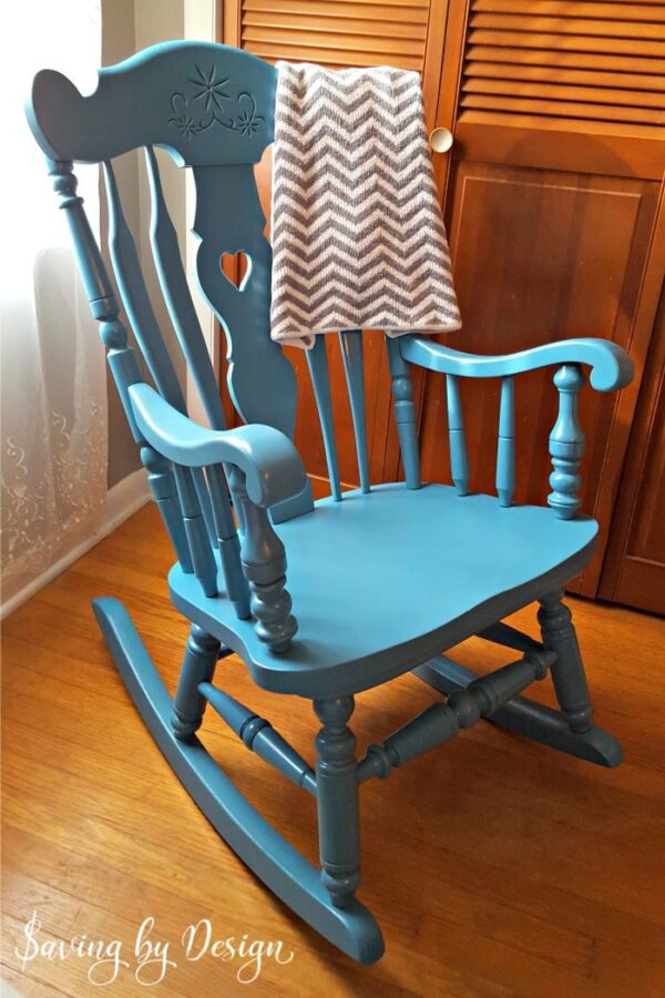 Nursery Rocking Chair Makeover Spray Paint It for Less Than 10!