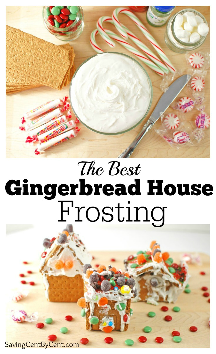 The Best Gingerbread House Frosting (Only 3 Ingredients) Saving Cent