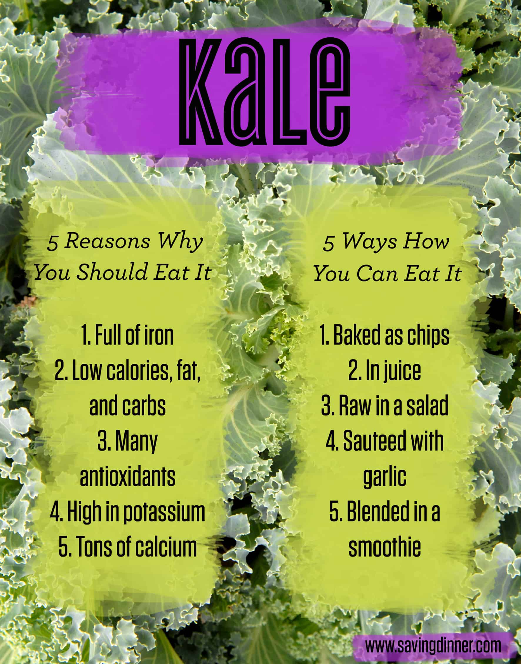 Kale The Why and The How Saving Dinner