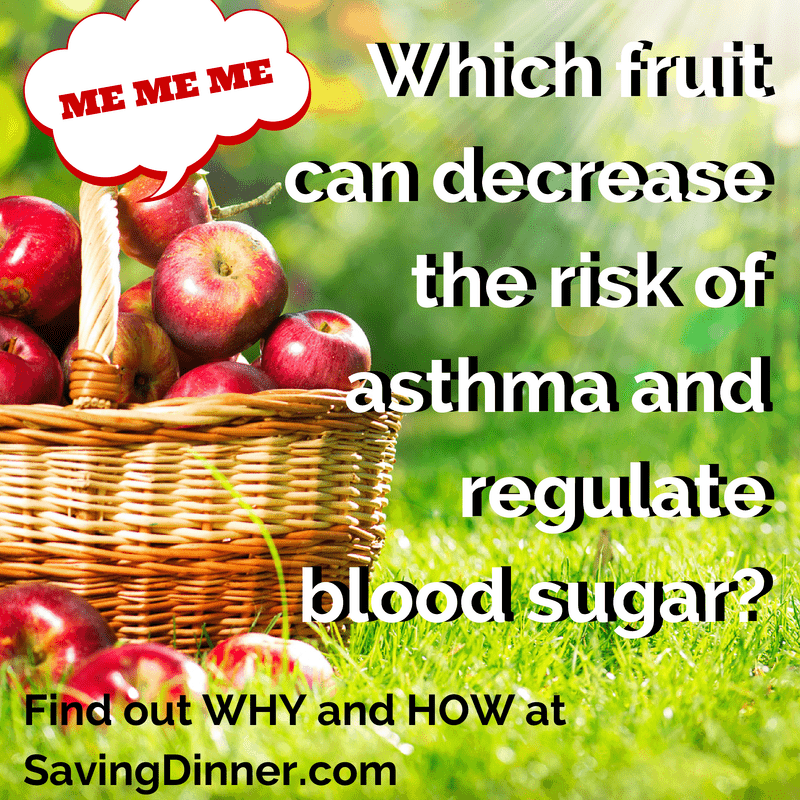 Which fruit can decrease the risk of asthma and regulate blood sugar