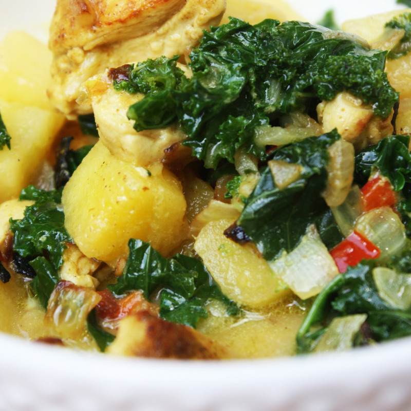 Pineapple Chicken Curry Saving Dinner