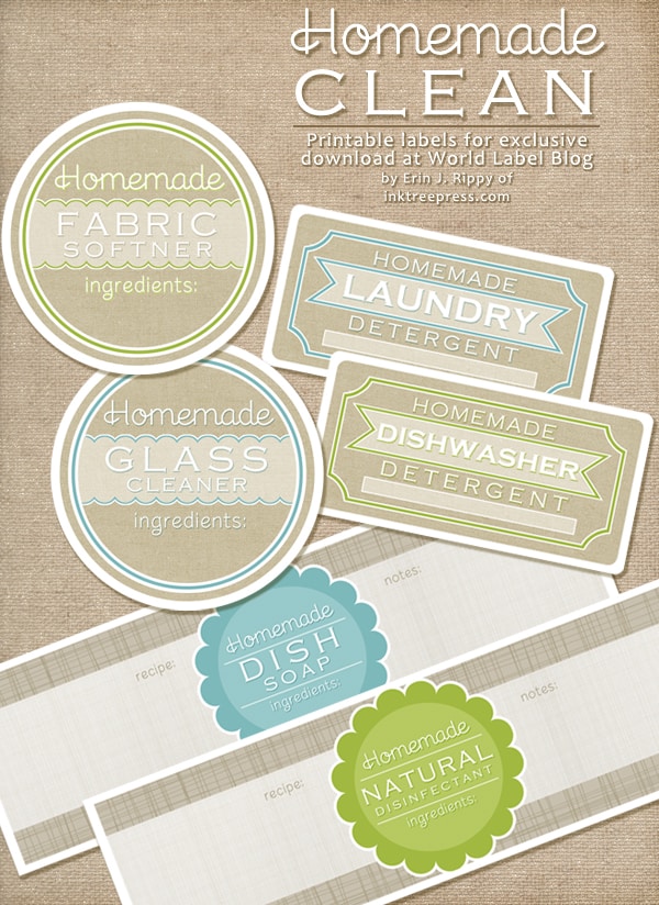 Homemade Cleaner Labels and Recipes Saving Dollars & Sense