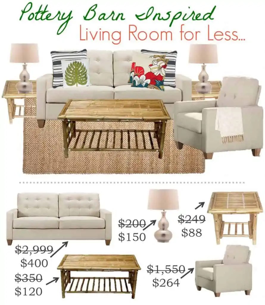 Pottery Barn Inspired Living Room for Less Saving Dollars and Sense