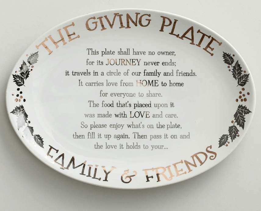 Giving Plates are a Fun Way to Share Saving Dollars & Sense