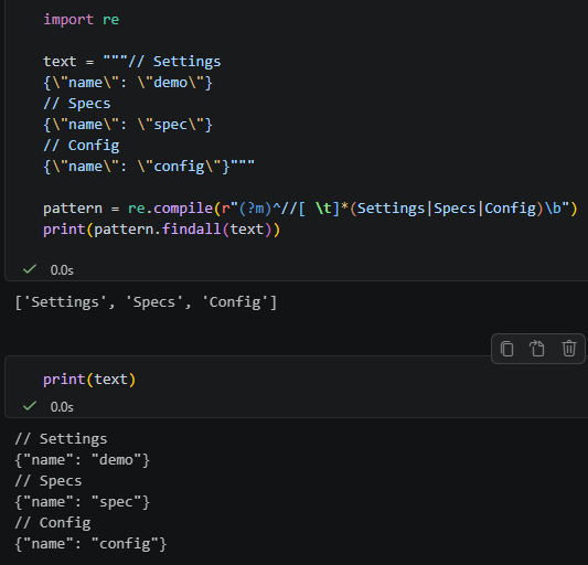 Python 正則表示法(Regular Expression) : re.M、re.MULTILINE、(?m) 簡化教學; 若要讓 . 跨越多行，使用的是 re.S（re.DOTALL）