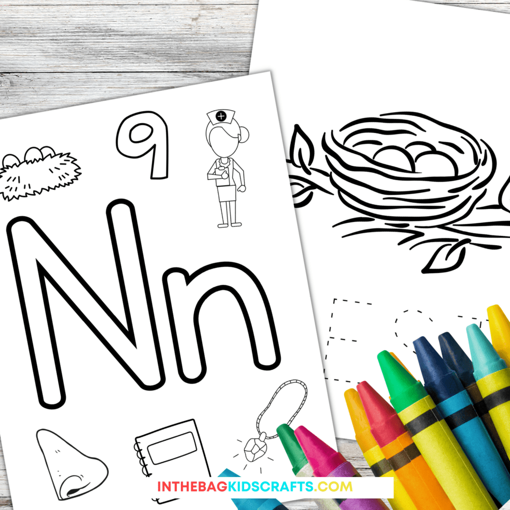 Free Letter N Printables, Worksheets, and Crafts - Saving Talents