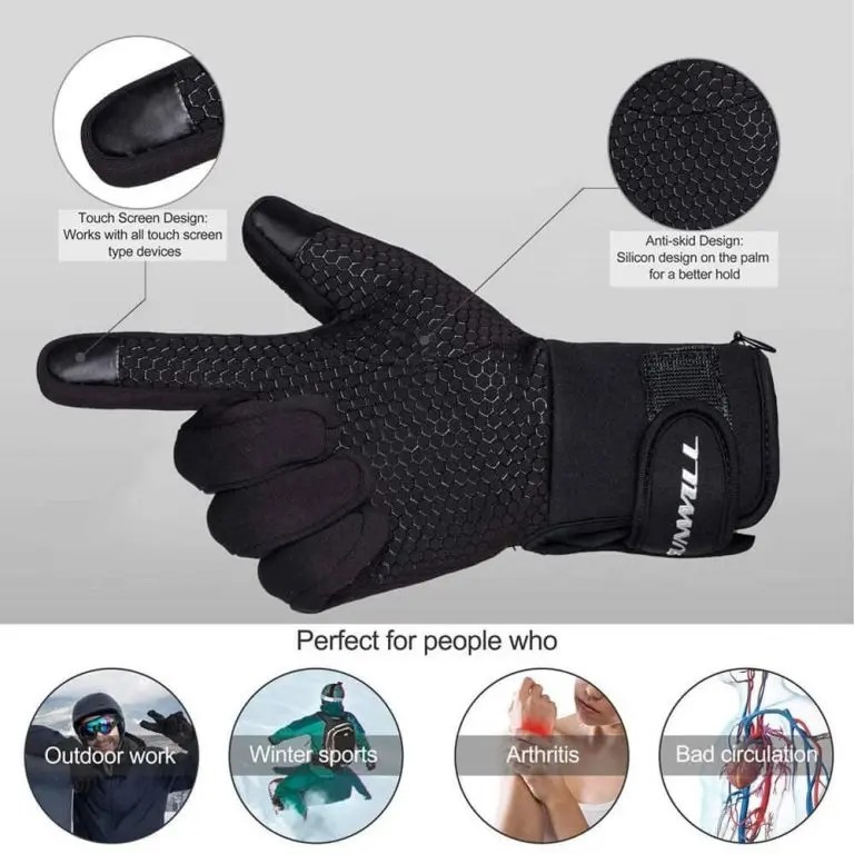 Sunwill Thin Heated Gloves Liners Finger TouchScreen Heated