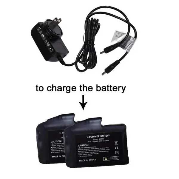 Savior 7.4V Rechargeable Lithium Battery Adapter For Heated Gloves