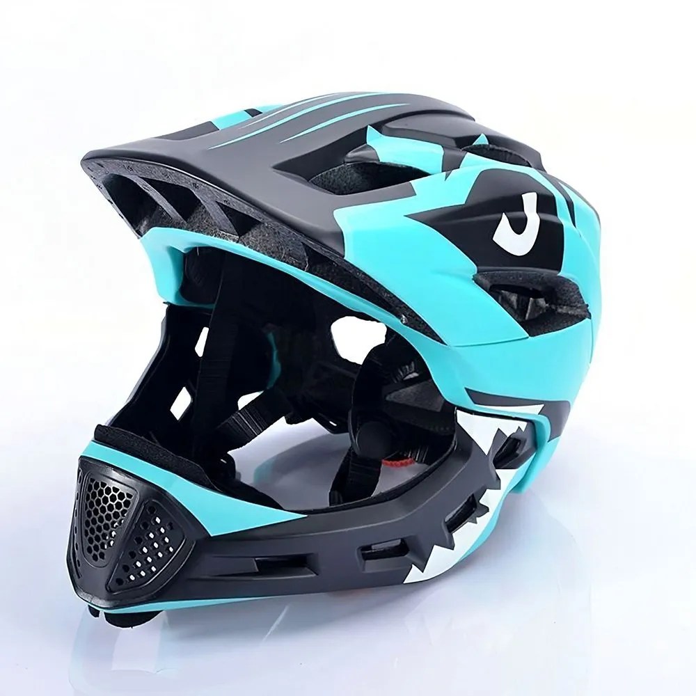 Kid Full Face Bike Helmet Detachable Mountain Bike Helmet for