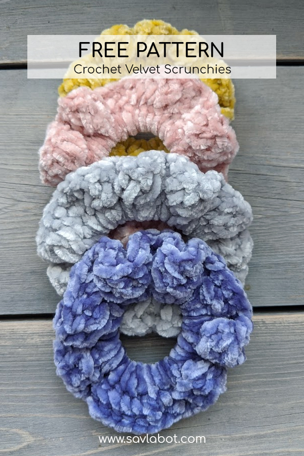 The New Free Crochet Velvet Scrunchie Pattern Savlabot