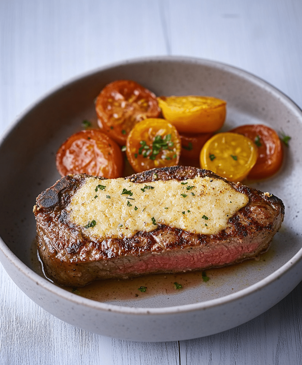 Parmesan Crusted Steak Recipe Savory Kitchen Stories