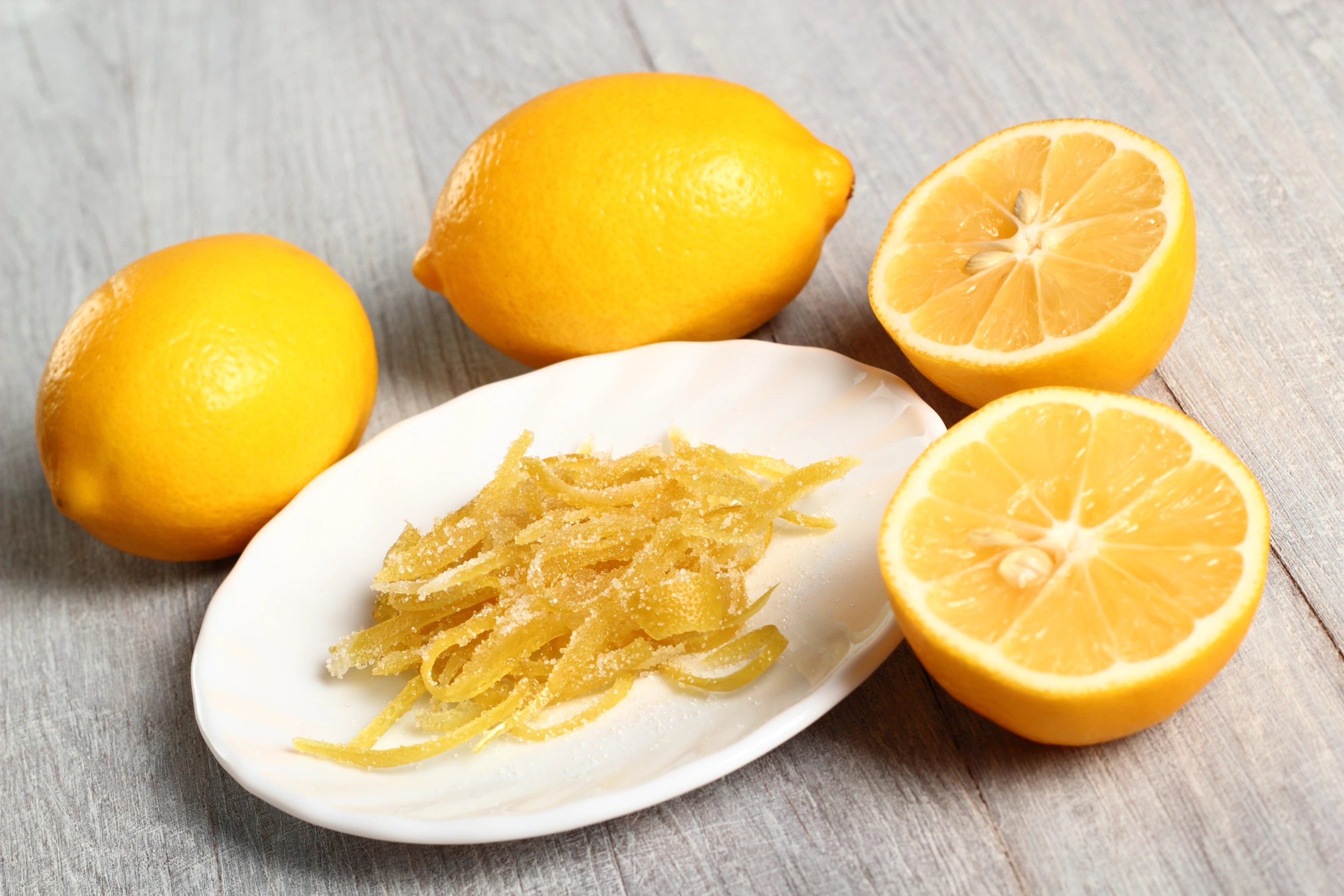 Recipe of the Month Fresh Lemon Ice Cream with Crystallized Lemon Peel