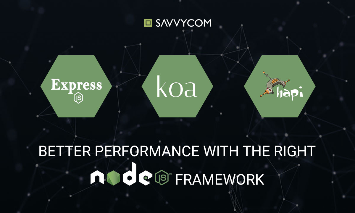 The Best Node.js Framework Koa VS Express VS Hapi