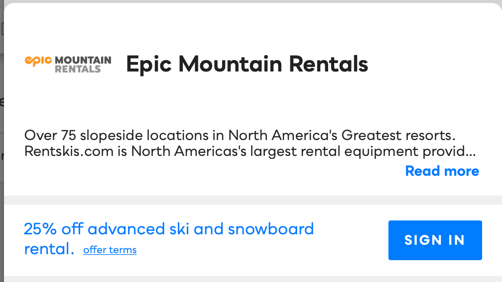 Epic Mountain Rentals Savvy Perks