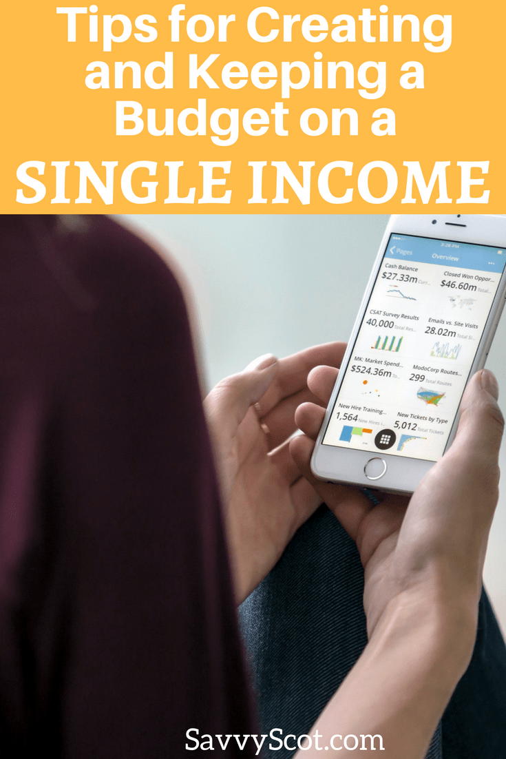 Tips for Creating and Keeping a Budget on a Single The Savvy Scot