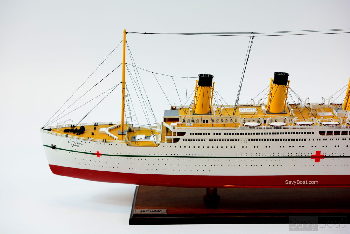 HMHS BRITANNIC Handcrafted Wooden Ship Model SavyBoat
