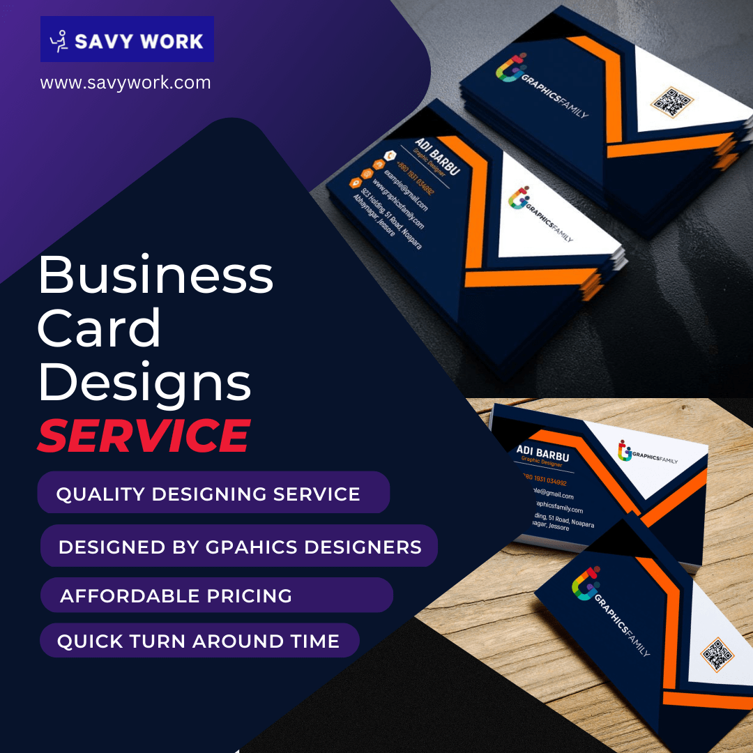 Business Card Designs Service SAVY WORK