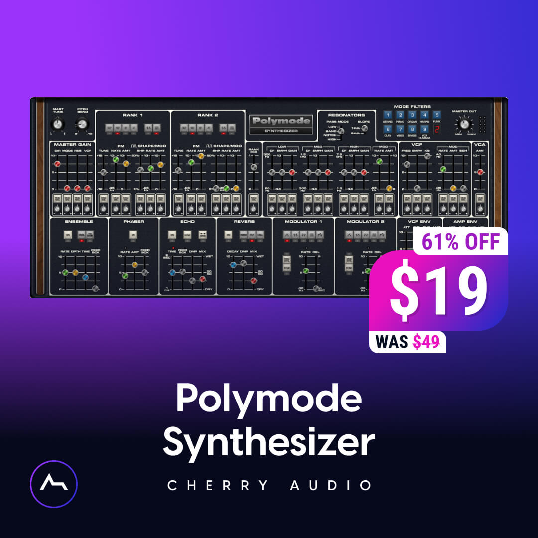 Cherry Audio『Polymode』70sポリシンセ：Moog Polymoogを再現したシンセサイザープラグイン