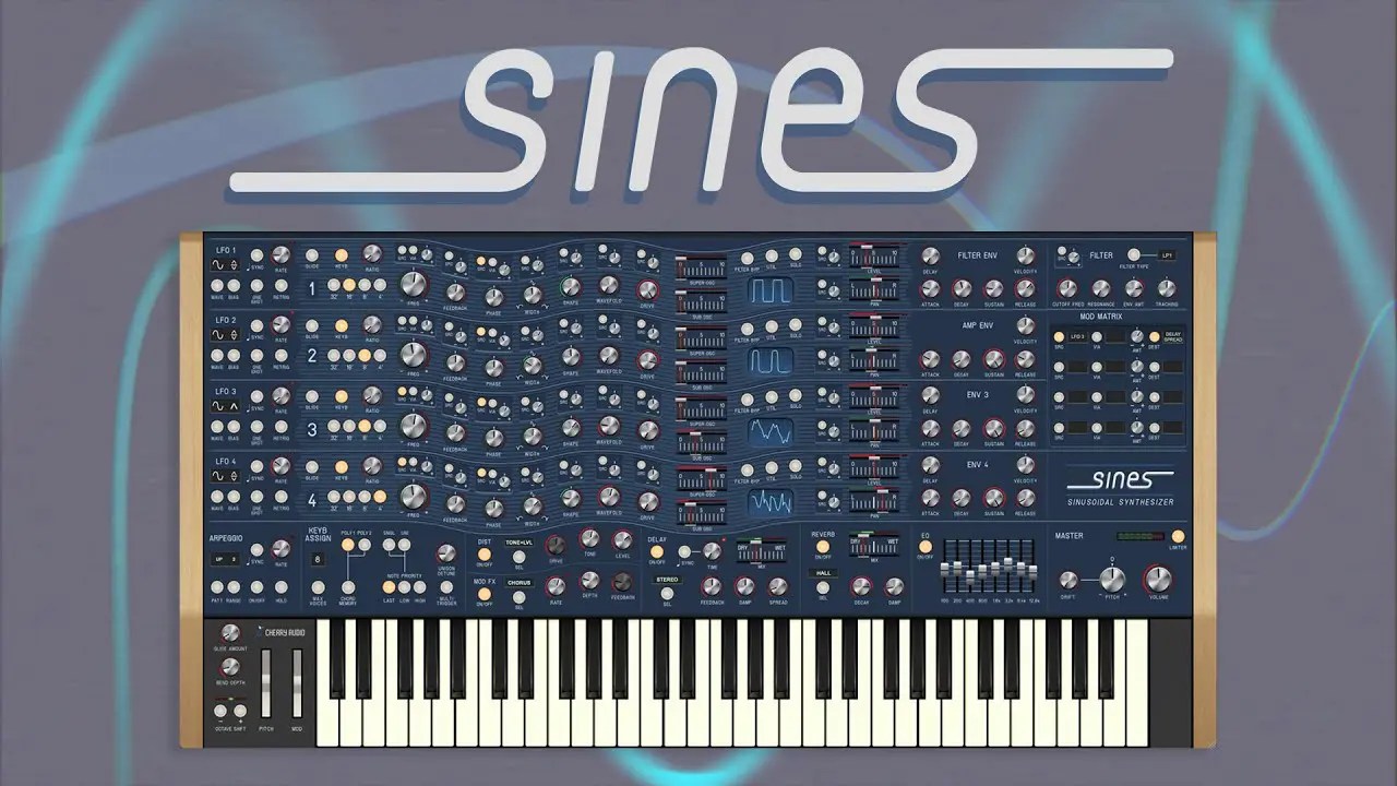 Cherry Audio『Sines Synthesizer』東海岸のフィルタリング、西海岸のウェーブシェイピング、DXスタイルのフェイズ