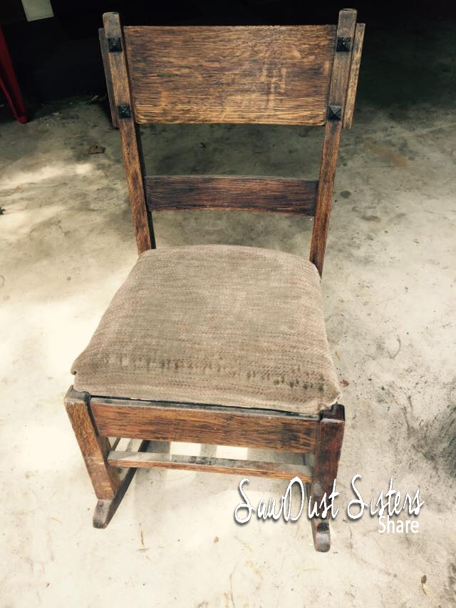 Make an Ugly Chair Pretty Again! Sawdust Sisters