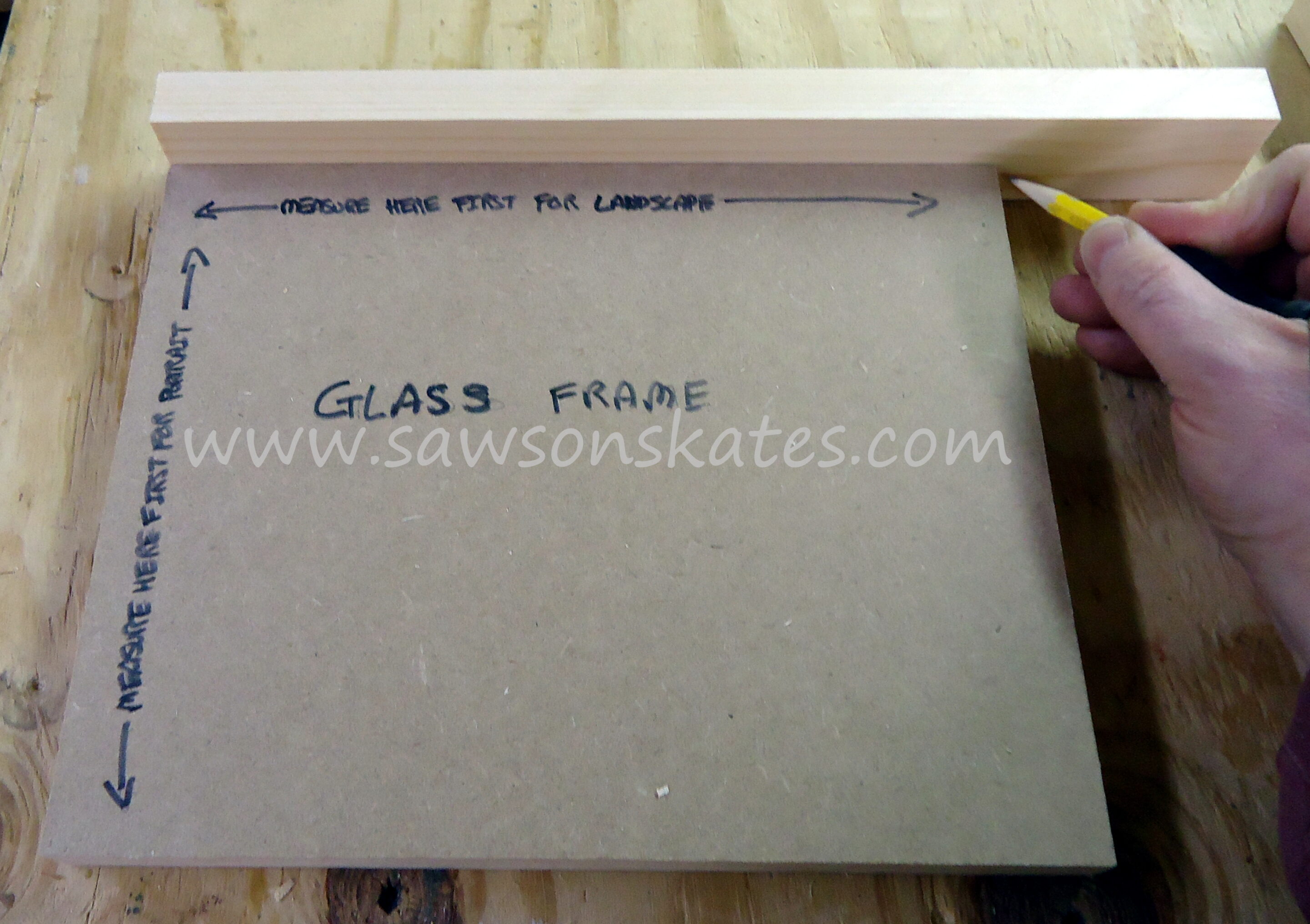 How to make frame without miter cuts step 4 Saws on Skates