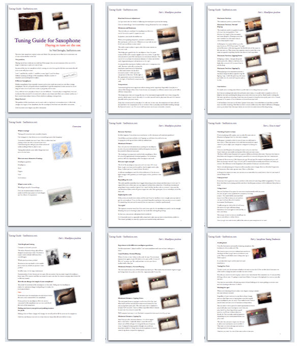 Saxophone Tuning Guide