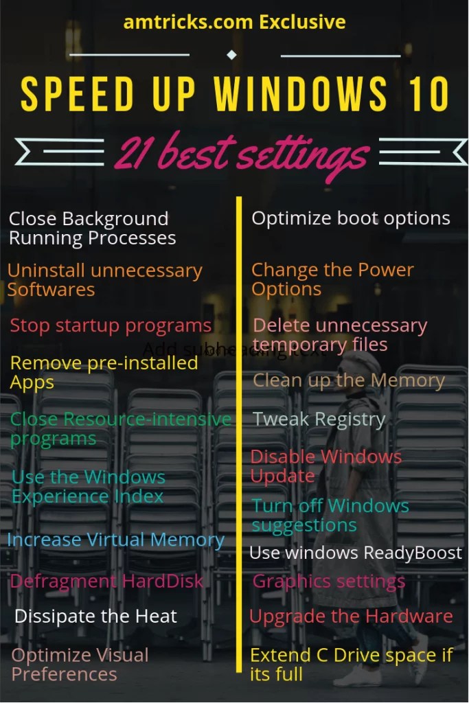 Make windows 10 run faster