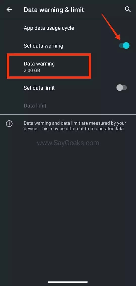 How to Reset Mobile Data limit Exceeded Notification [6 Easy Steps
