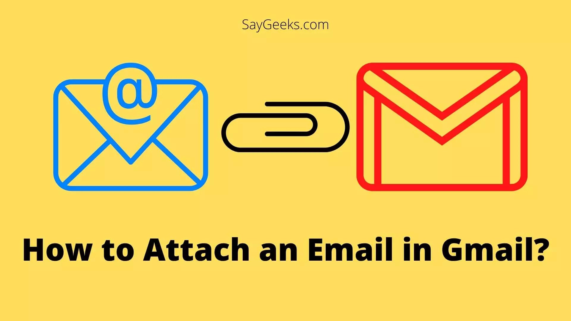 How to attach an Email in Gmail? Say Geeks