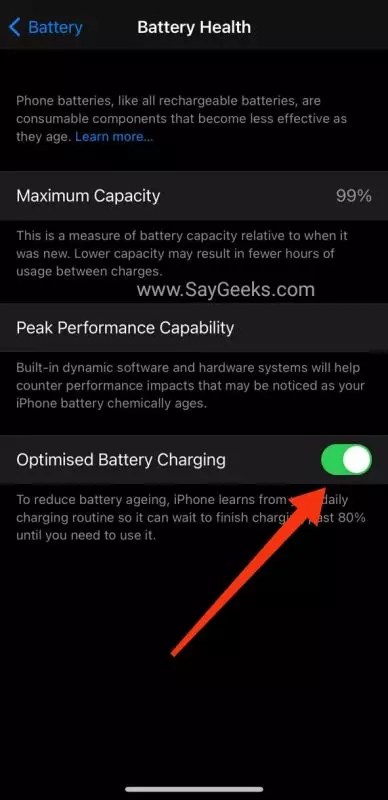 How to turn off optimized battery charging? [1 minute easy read] - Say