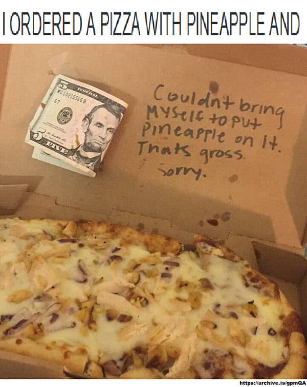 20 Abominable Pizza With Pineapple Memes