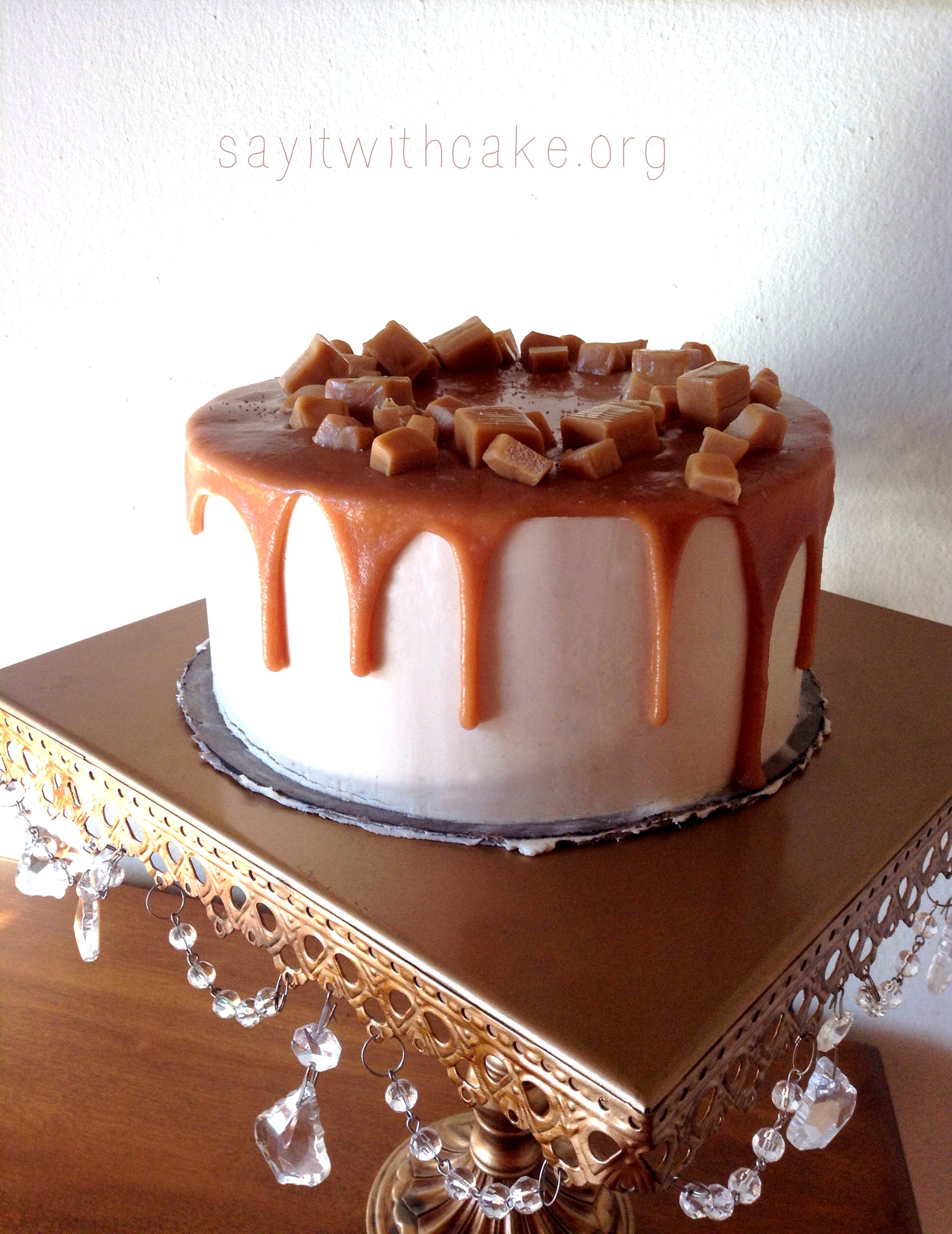 Salted Caramel and Chocolate Mud Cake Say it With Cake