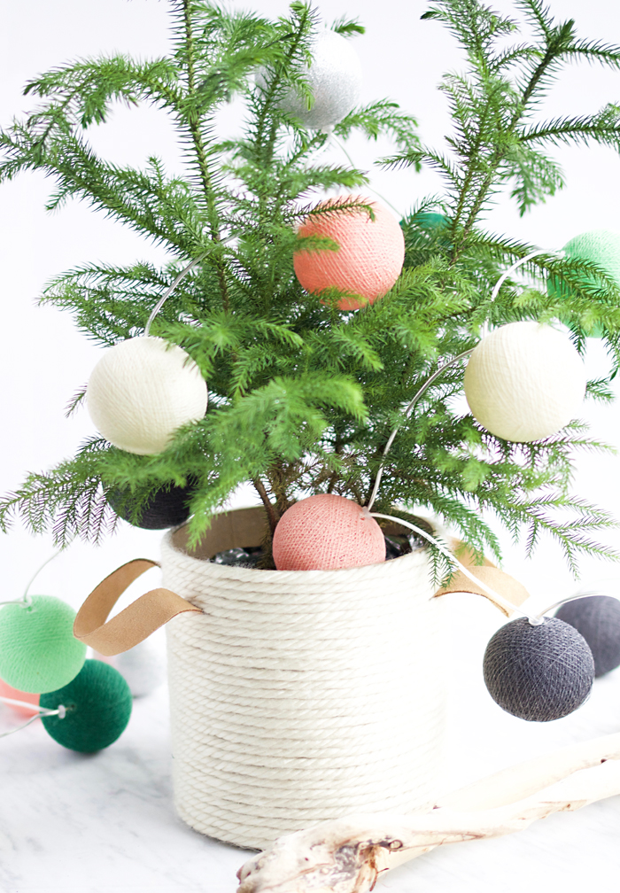 DIY Christmas tree basket Say Yes