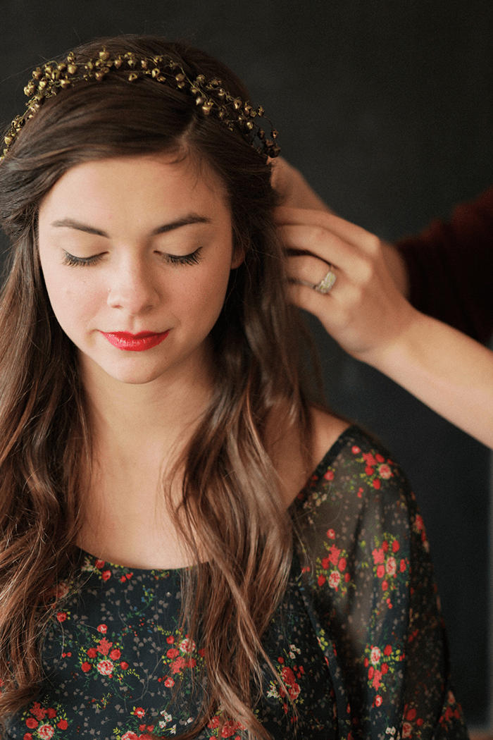 Holiday Garland Hair Say Yes